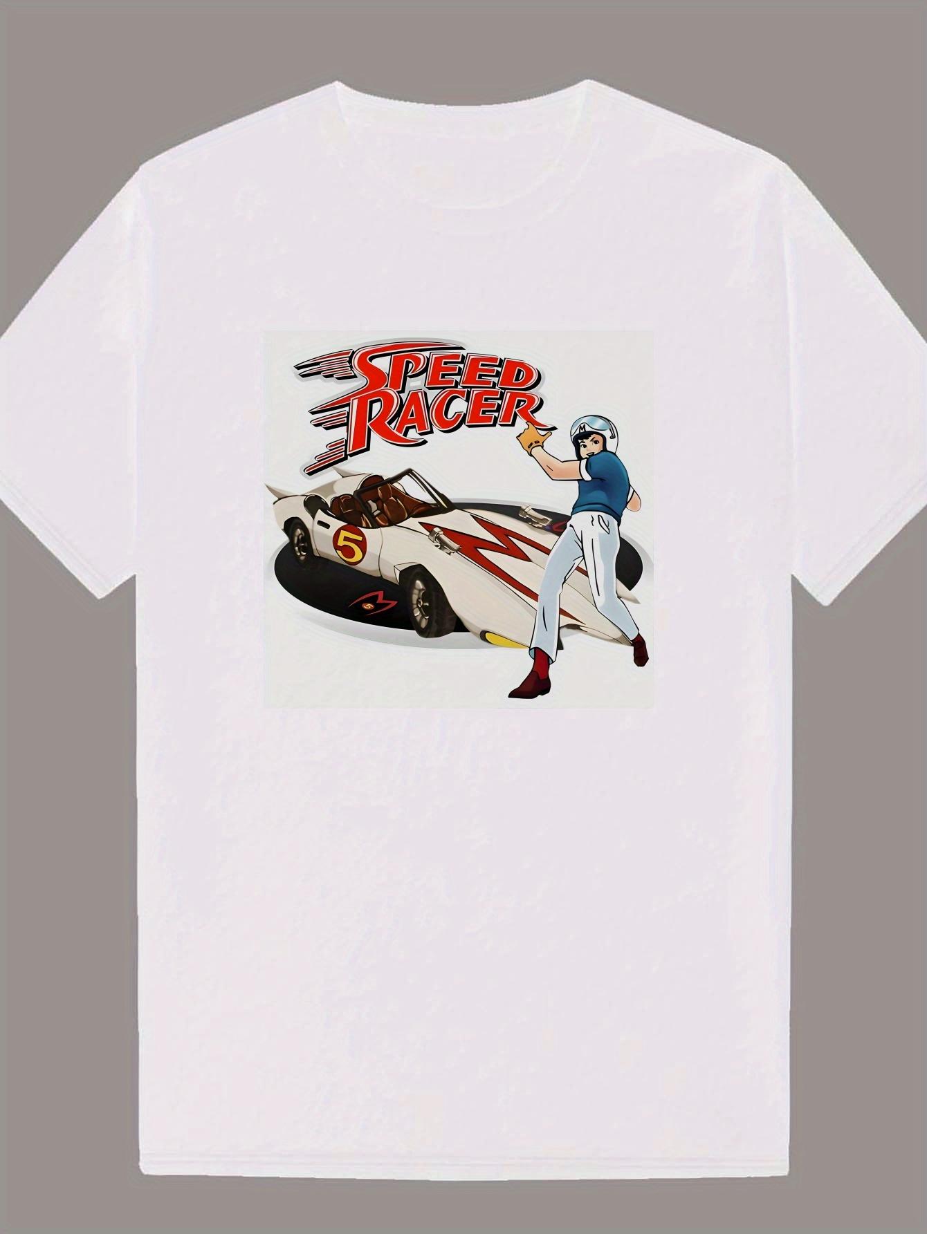 Crew Neck T-shirt - Steering Wheel Graphic Design XXL