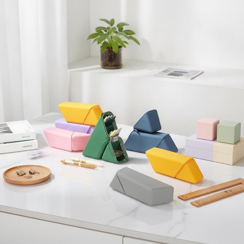 Elegante Portapenne in Silicone Pieghevole Organizer da Scrivania Per Ufficio Studio Tazza Portapenne Multiuso Regalo Perfetto Per Studenti