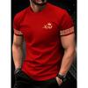 Ανδρική Μόδα 3D Τυπωμένο Ανδρικό T-Shirt Στρογγυλή Λαιμόκοψη Κοντομάνικο Μοντέρνο Street Wear