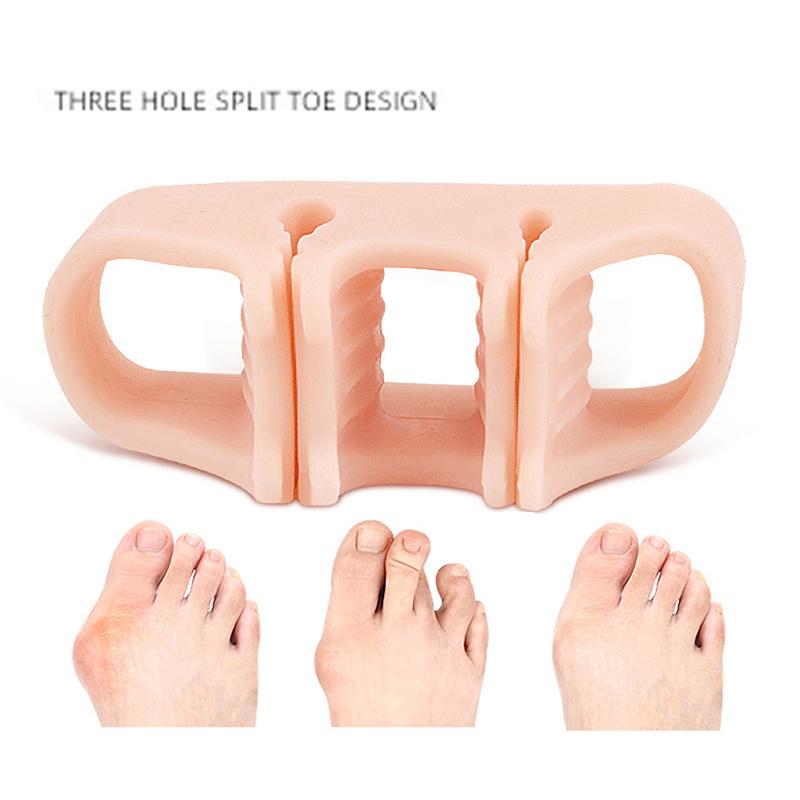 1Pair Silicone Gel Thumb Corrector Bunion Foot Toe Hallux Valgus Protector Separator Finger Straightener Adjuster Foot Care Tool