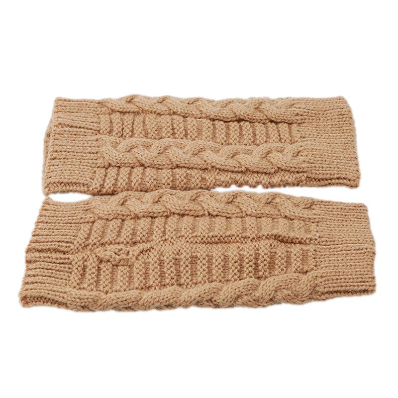 Women Long Fingerless Gloves Winter Mitten Knitted Warmer Arm Sleeve Warm Punk Soft Fingerless Unisex Gloves For Women