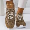 Retro Flower Embroider Design Sneakers Women 2025 Autumn Trend Platform Sneakers Woman Lightweight Flat Heels Casual Shoes