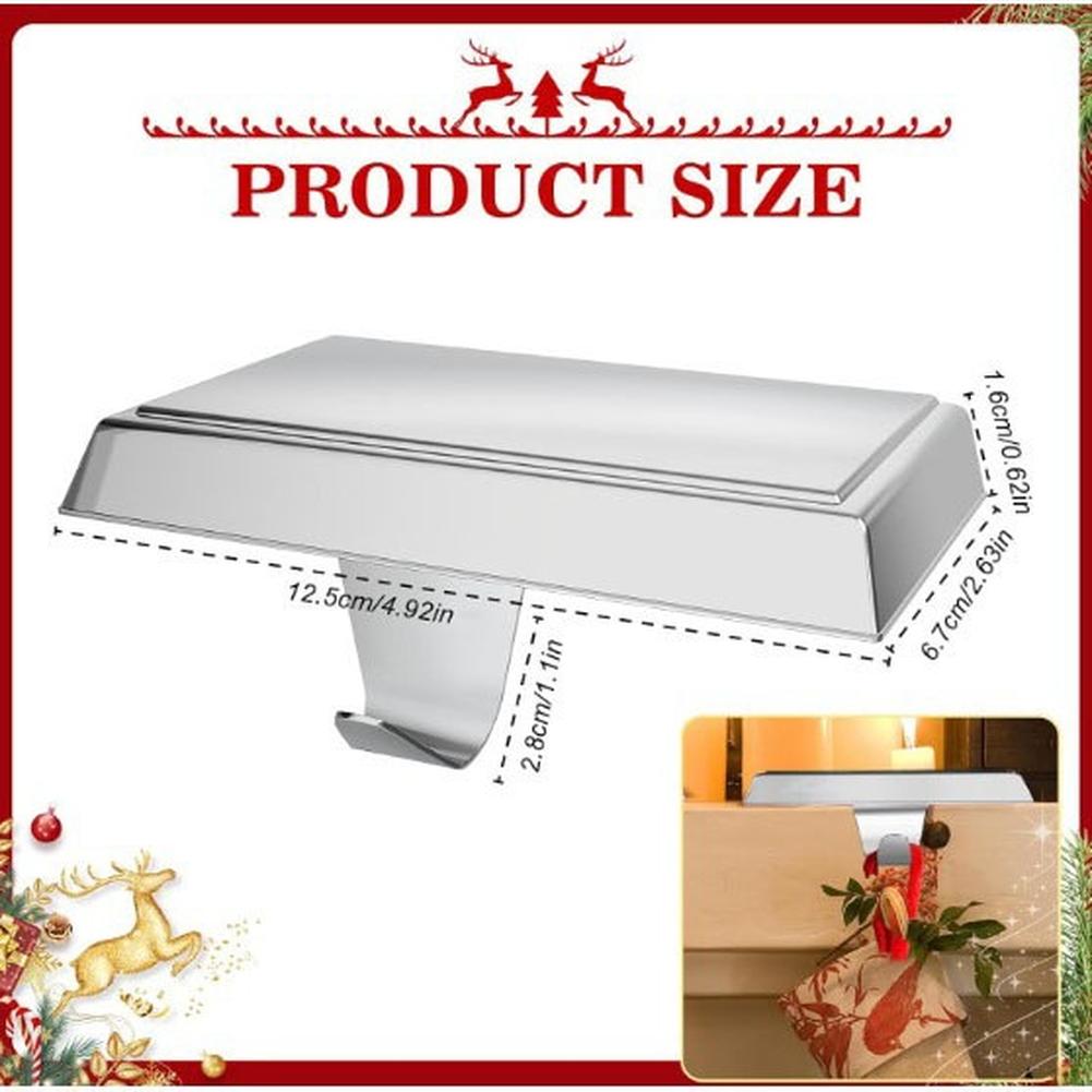 

Christmas Stocking Hanger Heavy Duty Hook Festive Themed Base Home Decor A
