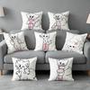 Cute Boykisserr Silly Cat Pillow Cover Gift High Definition Digital printingSurprise Vivid Pattern Household