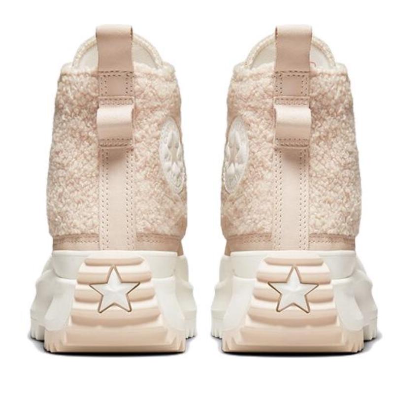 Converse Run Star Hike Casual High-Top Espadrilles Unisex Pink
