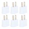 10PCS  To  Adapter Portable Travel Pure Copper 2 Prong Plug Converter for Cellphone Laptop Hair