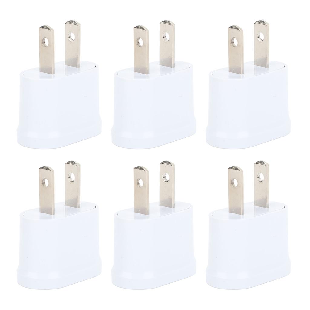 10PCS  To  Adapter Portable Travel Pure Copper 2 Prong Plug Converter for Cellphone Laptop Hair
