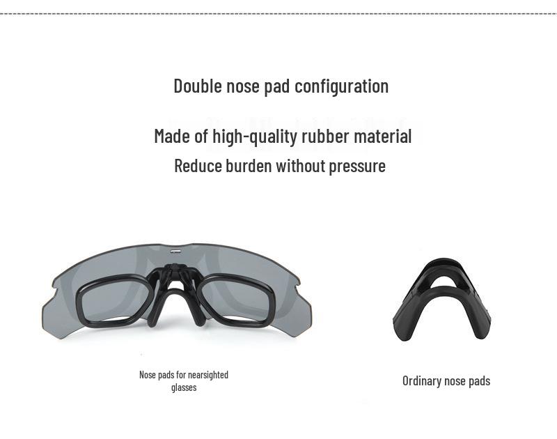 Tactische Gepolariseerde Gevechtsbril voor Buitengebruik: Wind- en Zandbestendige Kruisboogbril Set