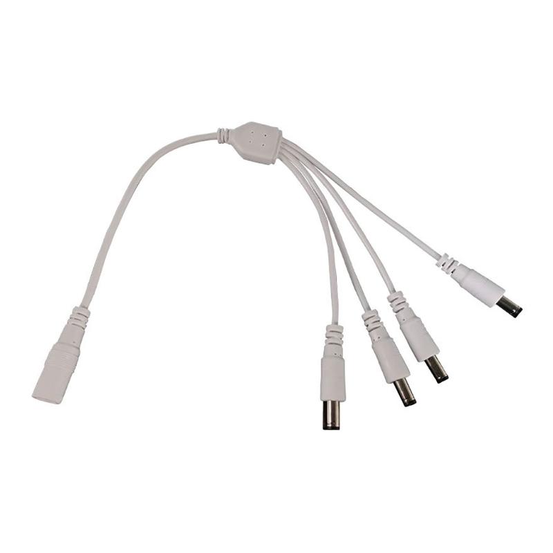 

5.5mmx2.1mm Y Splitter Cable DC5.5x2.1mm CCTV Powers Supply Splitter Cable 1 to 2Way,1 to 4Way Splitter Power Cord 1