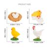 Cock Growth Cycle Model Children Miniature Simulation Animal Early Education Statue Toy