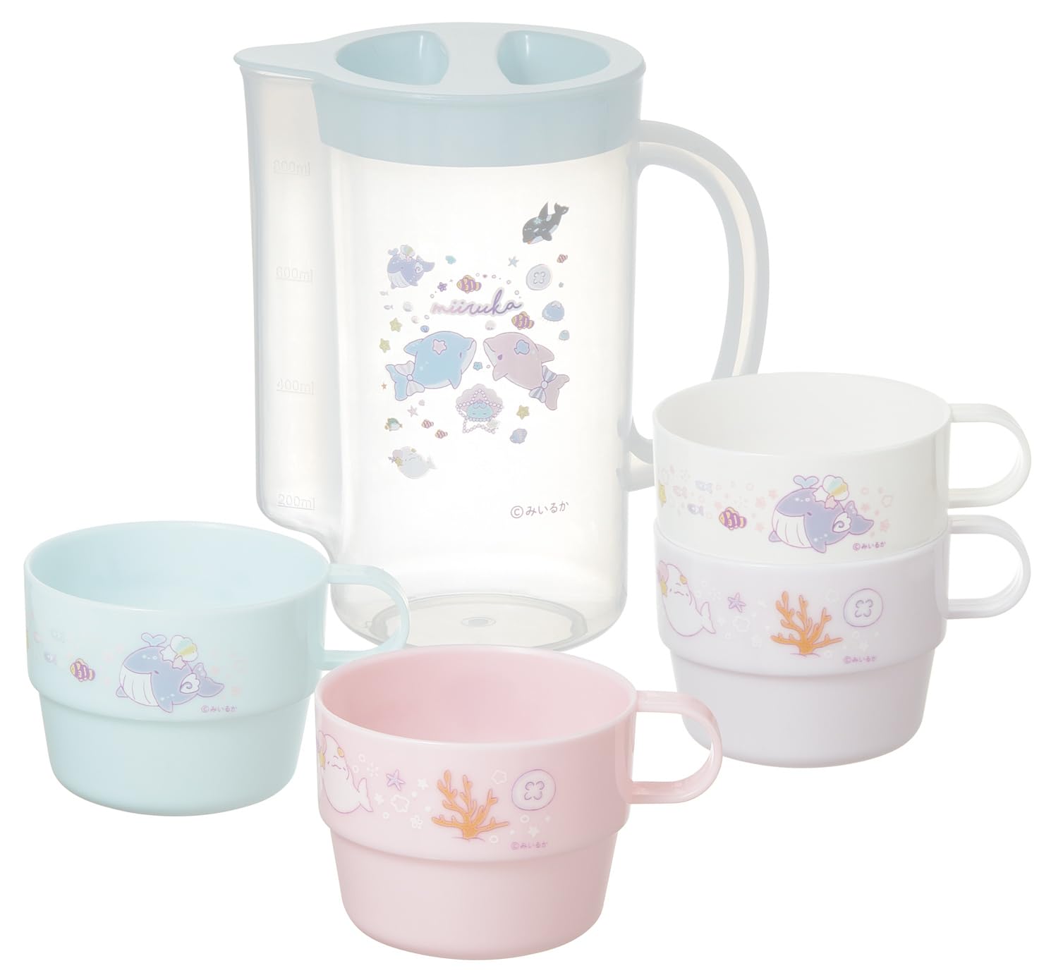 

Складывающиеся стаканы Skater с водой Набор из кейса Made in Miiruka, бутылки, 4, Япония, Дизайн, Для девочек, KS32S-A