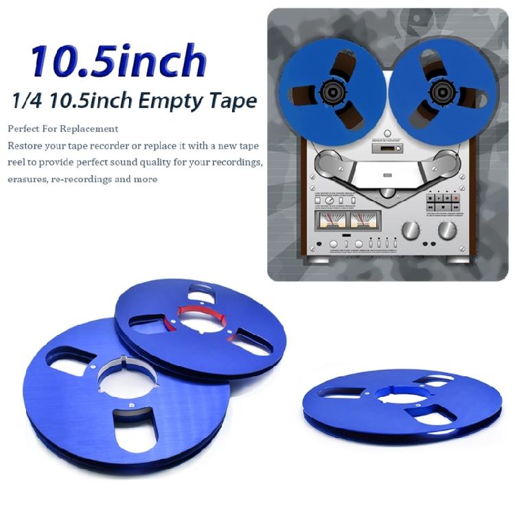 Aluminum 3 Hole Reel With 10.5Inch Empty Tape Nab Hub Disk For Studio Recording Equipment