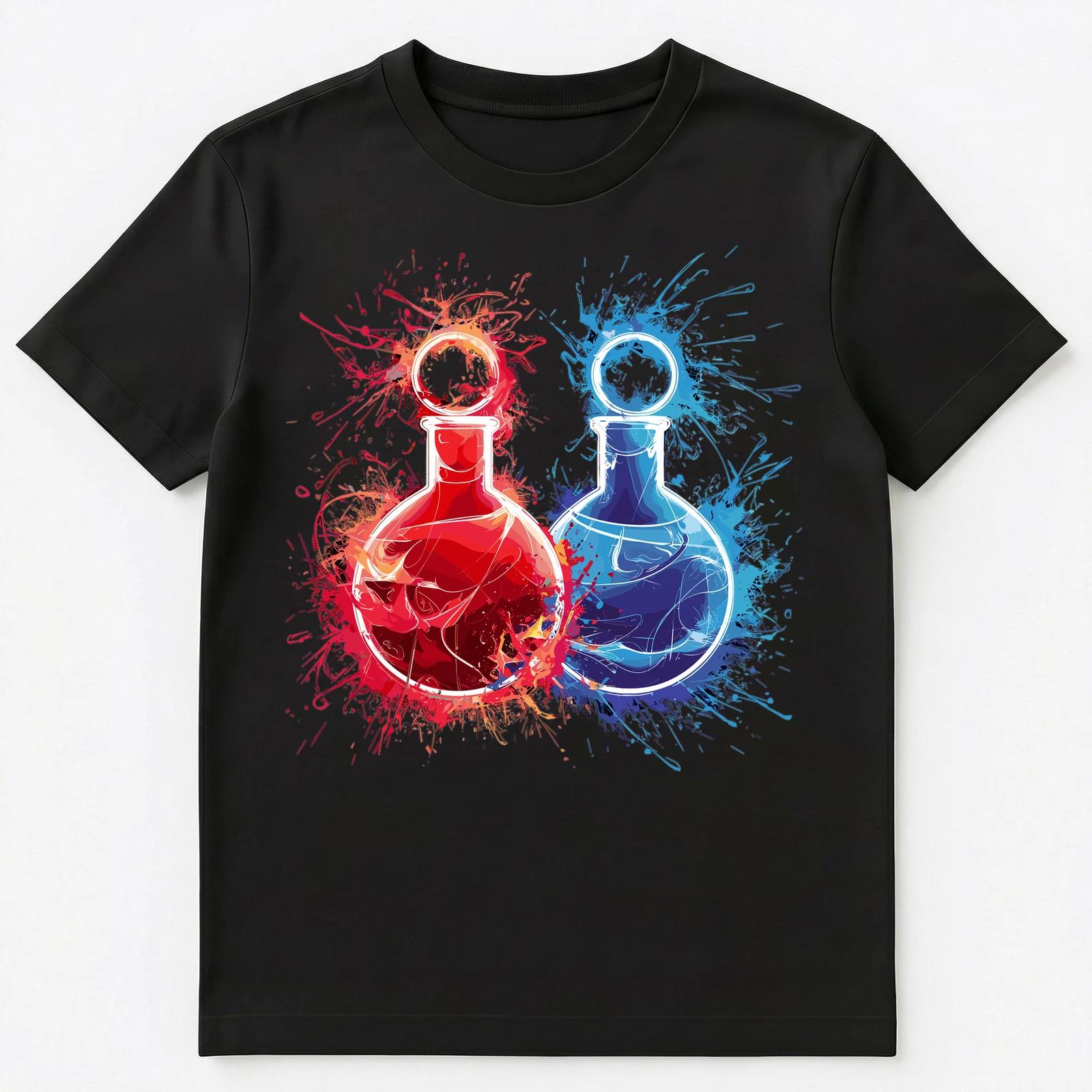 Яркий Всплеск Красок Магические Зелья Арт Графика Унисекс Футболка S