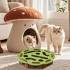 Cat Puzzle Toy Indoor Cats Scratch Interactive Puzzle Toy Kitten Playing Maze With Bell Balls For Home Indoor Living Room Kitten