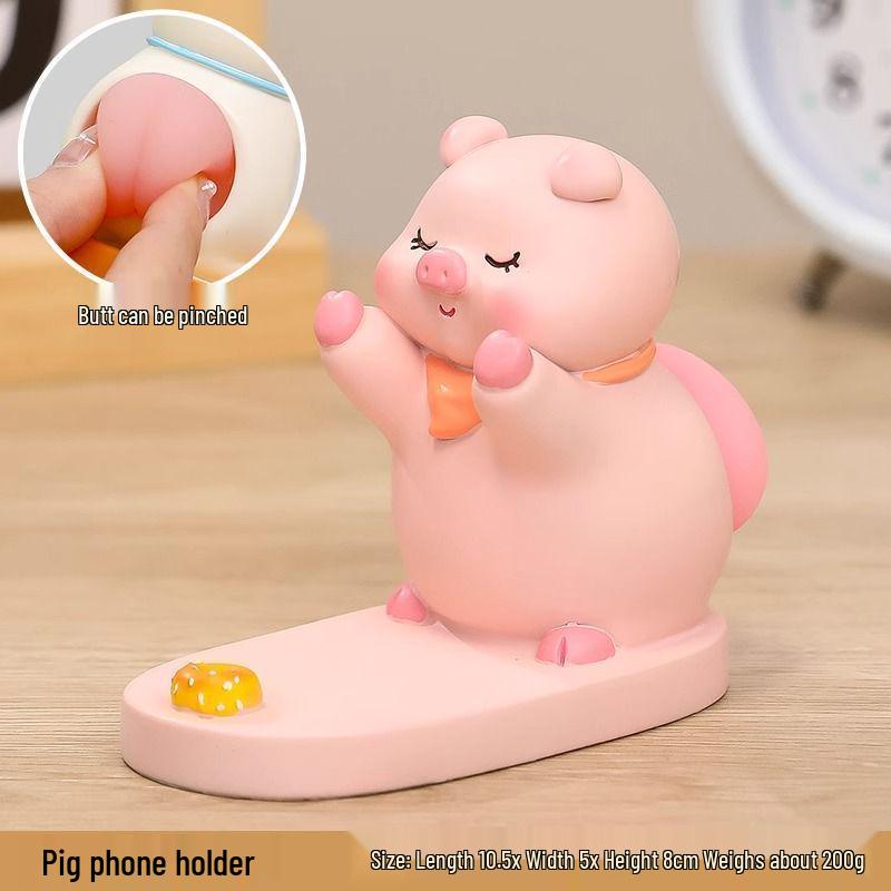 Cartoon Niedlicher Handy- & Tablet-Ständer: Kreatives Desktop-Ornament & Binge-Watching-Geschenk