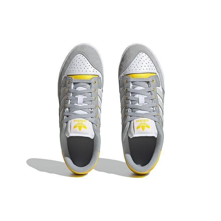 adidas Originals Centennial 85 Low Suede Casual Slip-Resistant Durable Low-Top Skate Shoes Unisex Sneakers Gray White Yellow IE2370