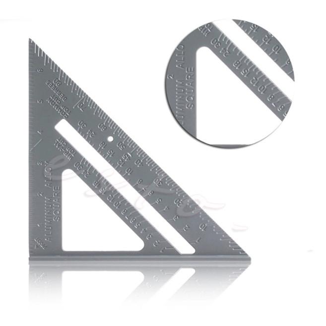 Squares 7Inch Aluminum Triangle Ruler Woodworking Miter Speed Framing Measuring Tool