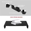 4 USB Multifunction Computer Monitor Riser Stand 2.0 Ports Charging Monitor Holder Computer Screen Shelf Laptop Rack Organizer Black