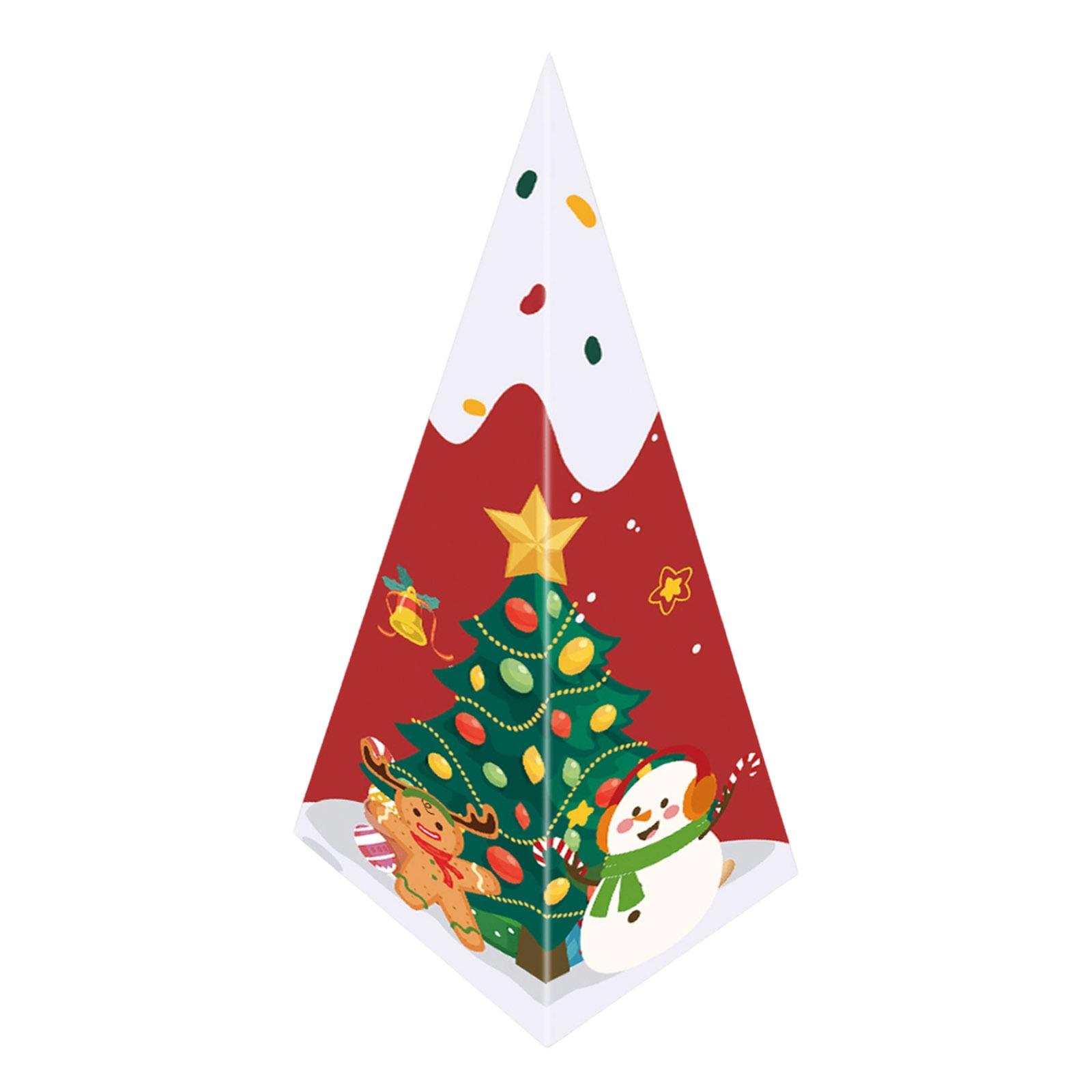 

Праздничные принадлежности на рождественскую тематику, коробки для конфет, коробки-рожки, рождественские креативные коробки One Size