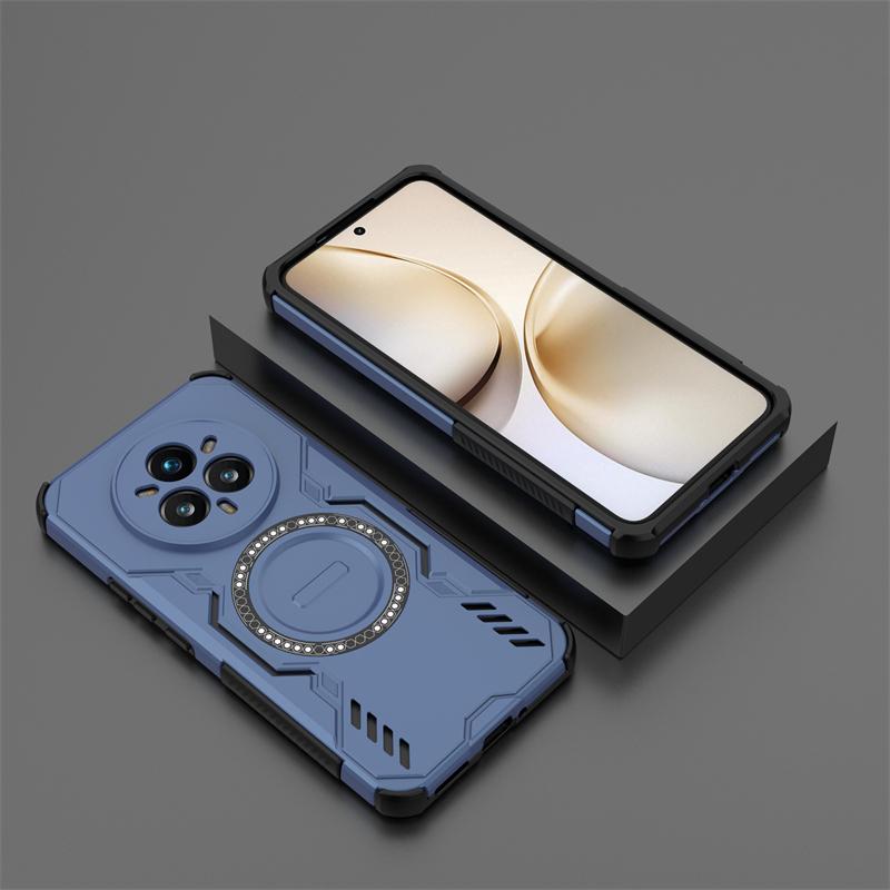 Armor Case For Realme 14 Pro Plus Magnetic Adsorption Wireless Charge Cover For Realme 14 Pro Case For Realme 14 Pro Plus Case