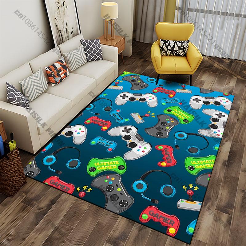 Gaming equipment and gamer theme carpet Yoga living room room decor children's crawling mat doormat area rug games mat