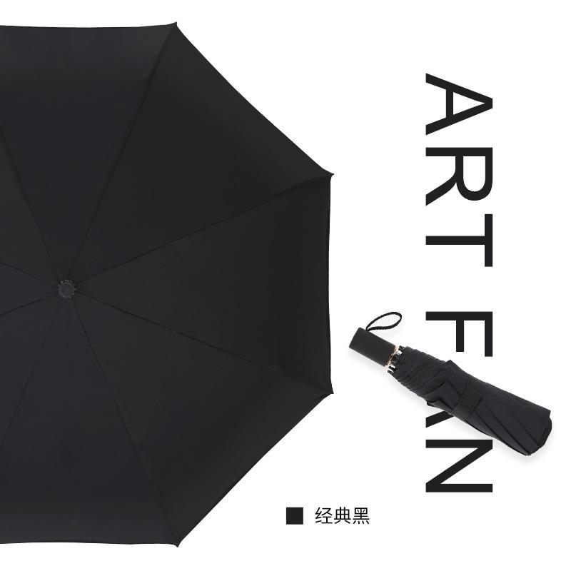 

Маленький свежий трехсекционный виниловый зонт от солнца с защитой от УФ-лучей, корейский женский персонализированный креативный зонтик 54*8k