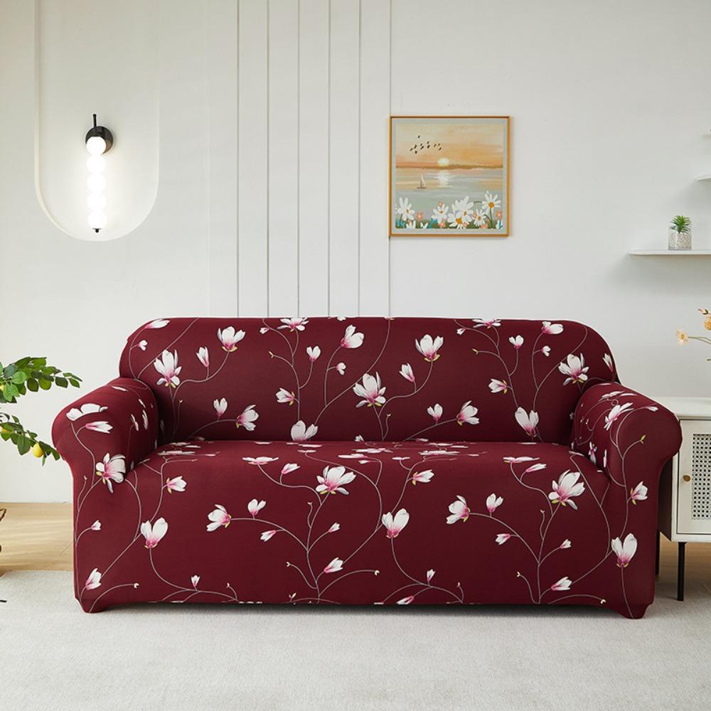 Stretchable Printed Sofa Covers Full Set Universal Slipcovers Soft Fabric Sofa Protector