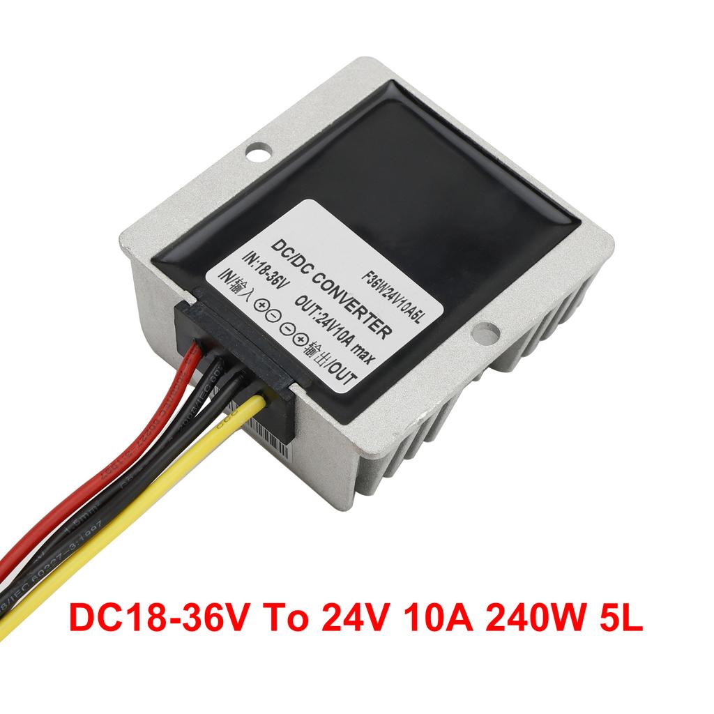 DC 18-36V Converter To DC 24V 10A Boost Buck Power Module Voltage Regulator