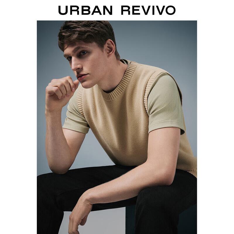 Мужской вязаный жилет UR с круглым вырезом без рукавов M