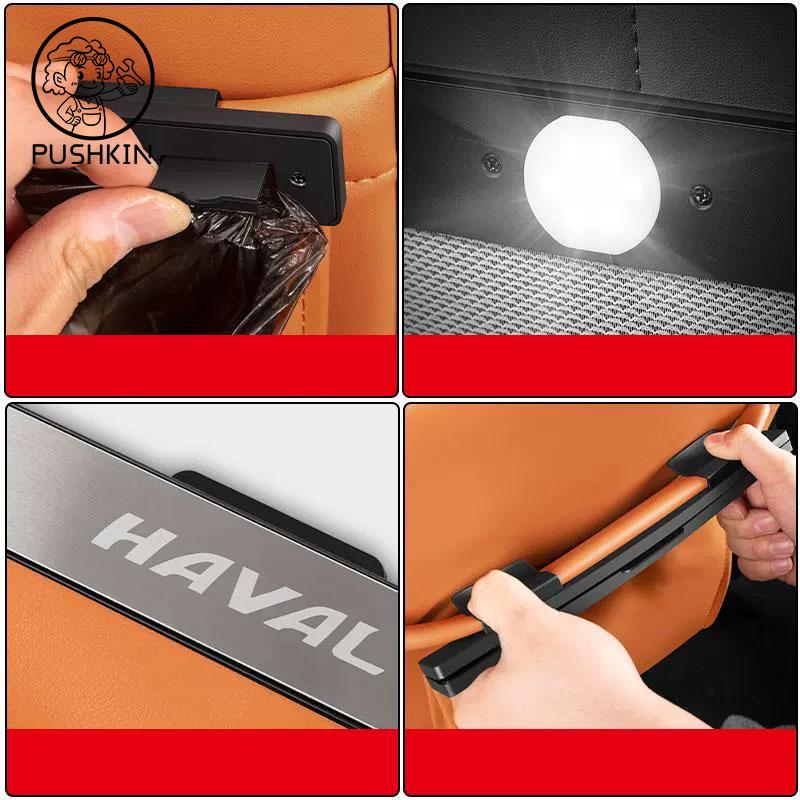 For HAVAL H9 2024 2025 2026 Car Rear Garbage Bag Interior Car Seat Back Hanging Chair Back Storage Bag Accessories