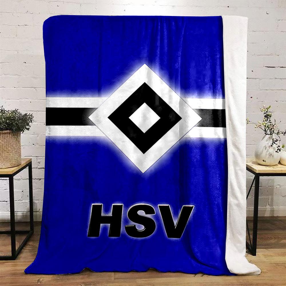 HSV Logo Blue Blanket for All Seasons Blanket Lunch Break Throw Gift