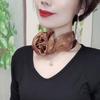 Women's Stylish Versatile Korean-Style Printed Polka Dot Small Square Scarf | Perfect for Pairing with Suits Shirts as a Shawl or Scarf