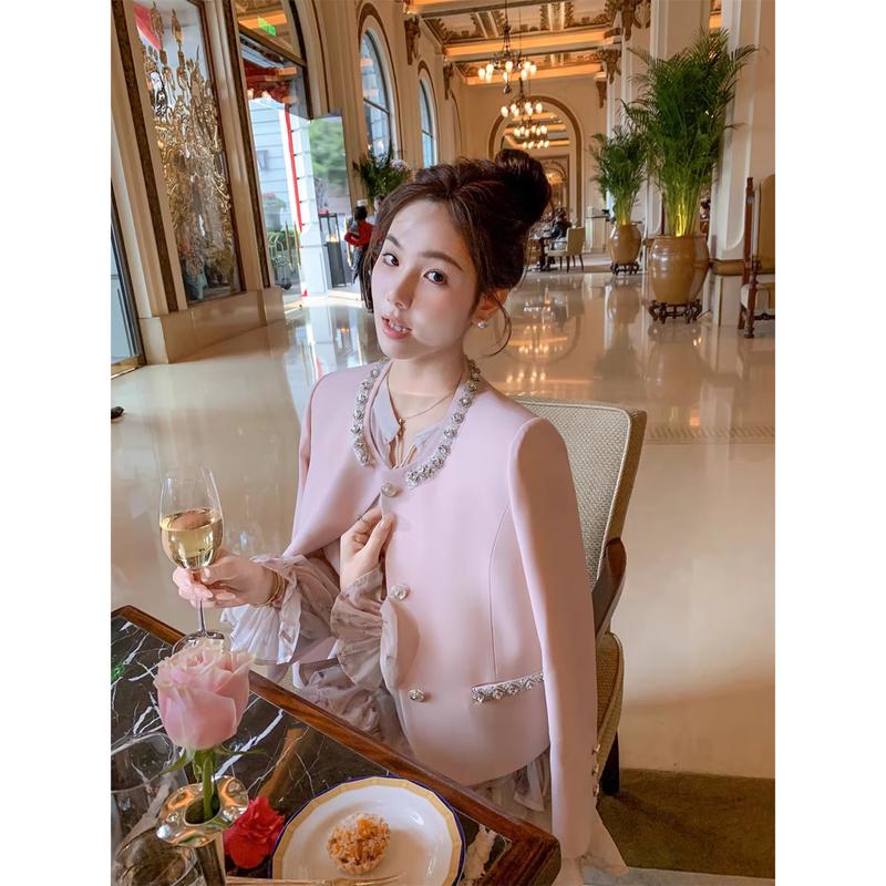 Women s Beaded Tweed Style Jacket L