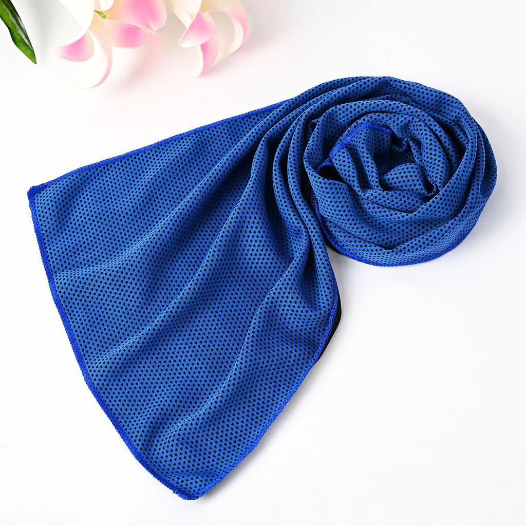 Serviette de Sport Rafraîchissante en Soie Glacée - Séchage Rapide, Logo Personnalisable, Parfaite pour le Fitness au Printemps et en Été