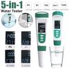 5 In1 Water Quality Test Pen Digital TDS Tester Portable PH Meter