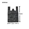 Black Handled Trash Bags Disposable Supermarket Shopping Bags Garbage Bags  Home Cleaning Supplies