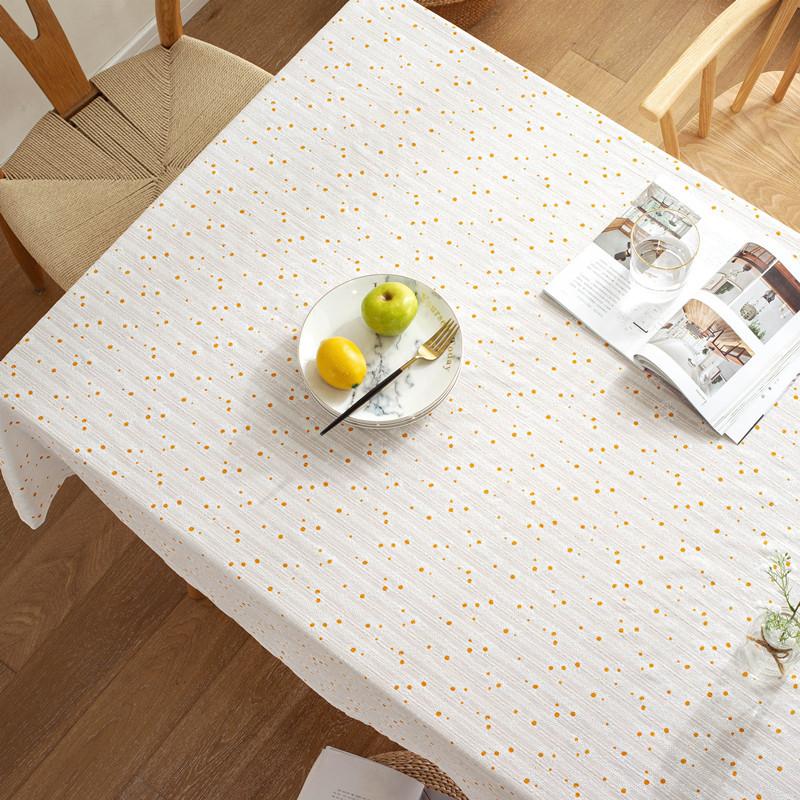 Processing Custom Pastoral Small Fresh Cotton Jacquard Geometric Rectangular Coffee Table Dining Table Cloth Cover Towel