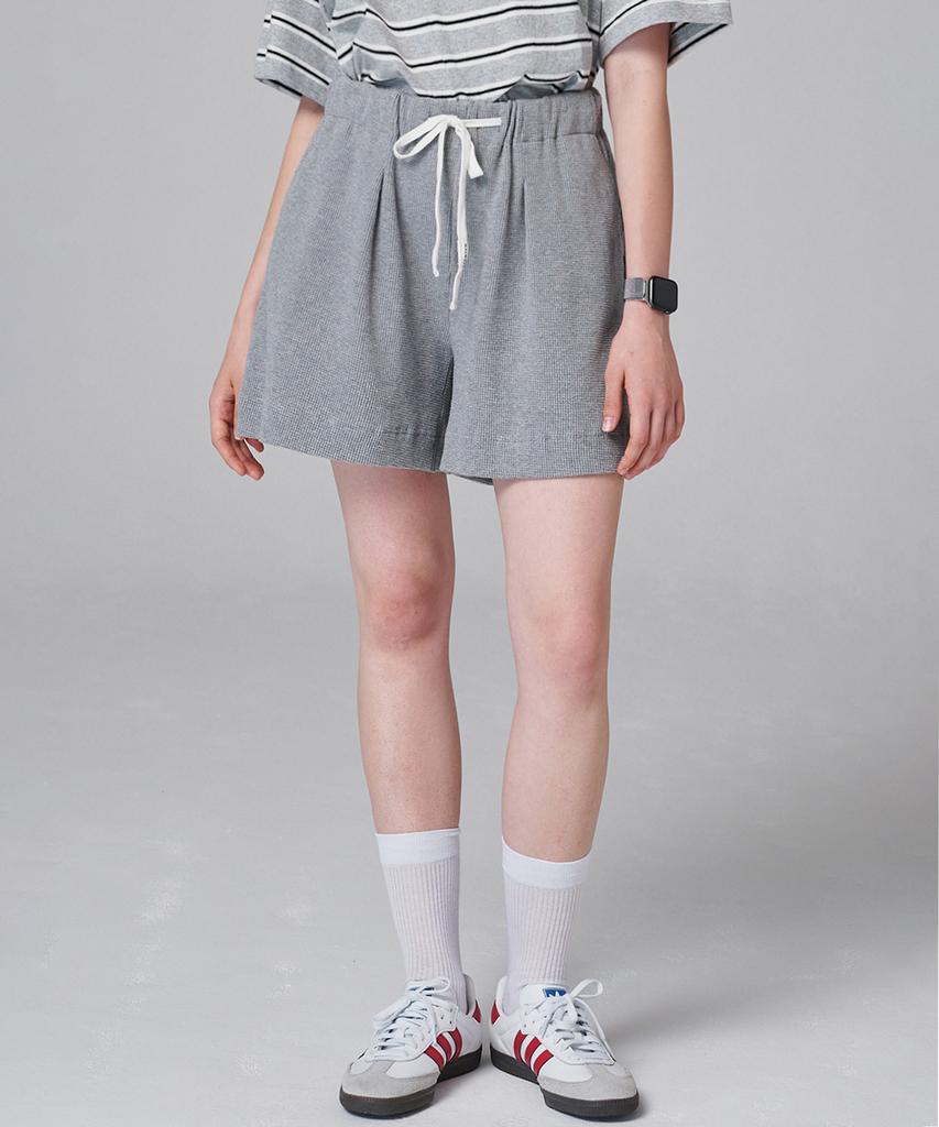 Marop 2206 Waffle Elastic Waist Pants (Gray)