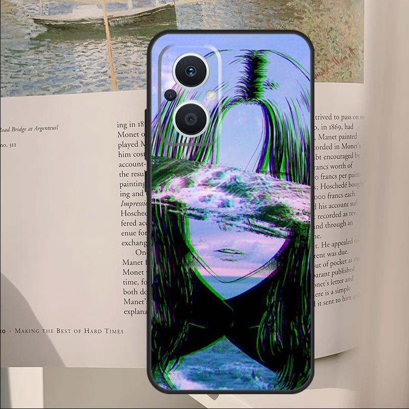 Sad Japanese Anime Aesthetic Cover For OPPO Reno 14 13 11 10 Pro 12F 11F 13F 14F 7 8 Lite OPPO Find X6 X5 X8 X9 Pro Case