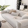 Sofa Cushion Plush Non-Slip Simple Modern Light Luxury Style Leather Cushion for Four Seasons Thickened fleece-lined Sofa Cover