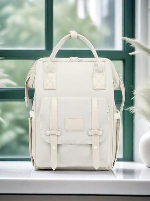2025 Macaron Color Multi-Function Mummy Backpack - Large Capacity for Mom and Baby Outings