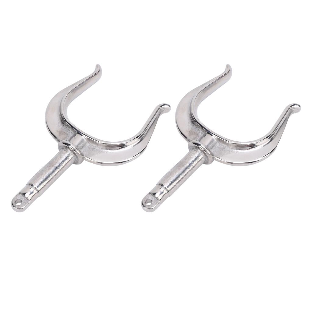 2PCS Boat Row Lock Heavy Duty Universal Fit 1 2in Shaft 316 Stainless Steel Oarlock for Marine Water Raft Kayak