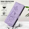 For Samsung Galaxy S26 Ultra Case Wallet Stand Lotus Imprint Leather Phone Cover with Wrist Strap