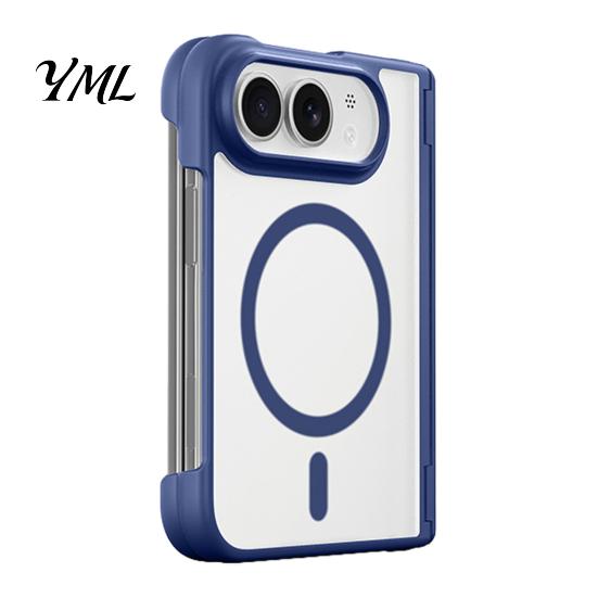 Hard PC Cellphone Cover Magnetic Phone Case for iPhone-Duo, Shockproof Folding Non Slip Protective Cover, Professional Mobile Shell, Accessories