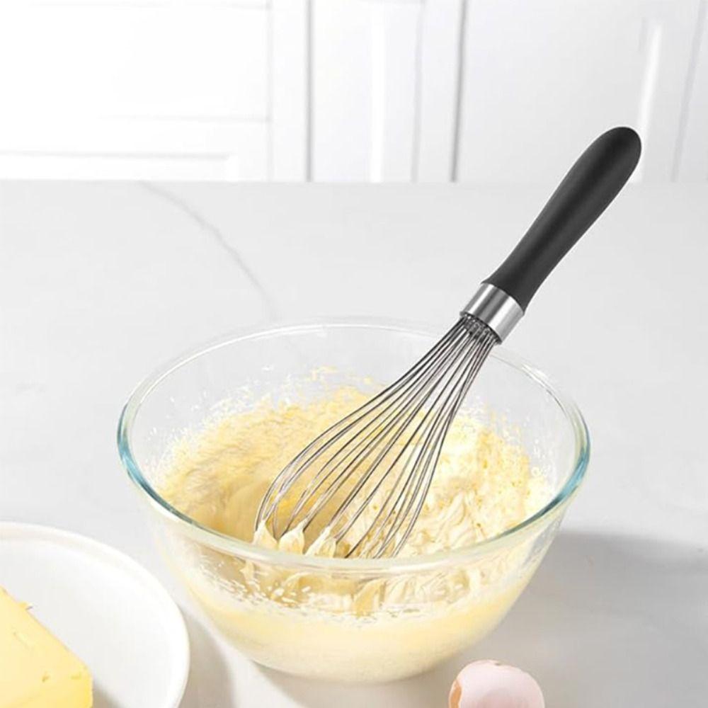 12 Zoll Edelstahl Draht Schneebesen Manueller Sahneschläger Küchenbackwerkzeug Eierschläger Dessert
