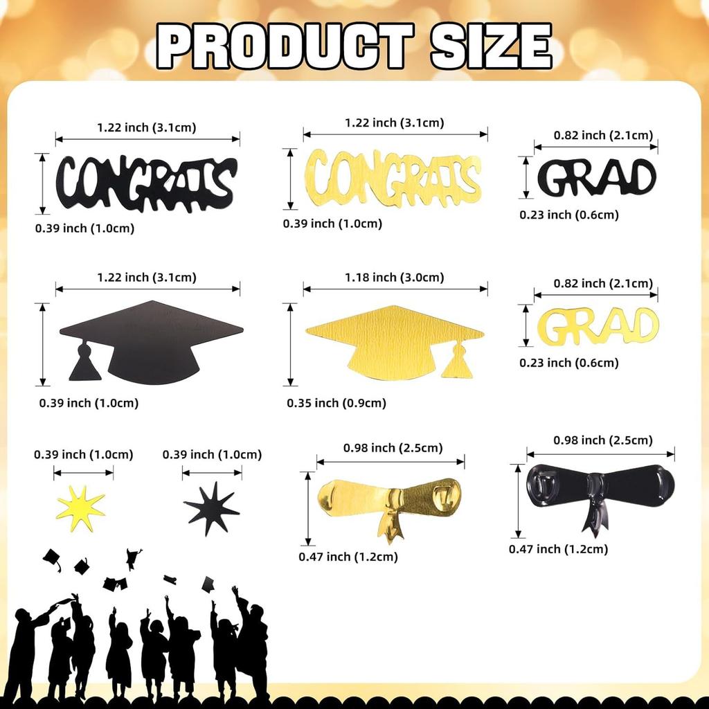 1bag Graduation Season Theme Sequin Confetti Congrats Grad  Table Scatter for Congratulation Graduation Party Decoration