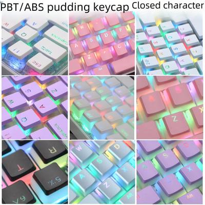 Translucent Double-Layer PBT Pudding Keycap Set for Mechanical Keyboards
