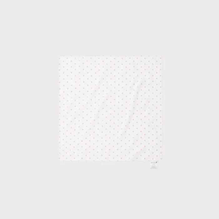 STRAWBERRY DOT SCARF (WHITE)
