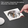Stainless Steel Floor Drain Cover Precision Sealing Structure Blocks Odors Insects Foot-Pedal