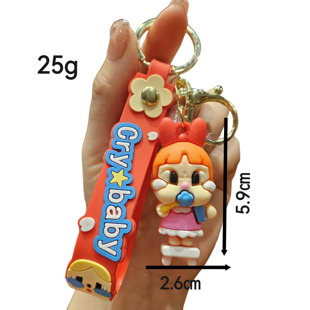 Cartoon Crying Baby Doll Keychain Gift Pendant Blind Box Pendant Student Bag Keychain Pendant